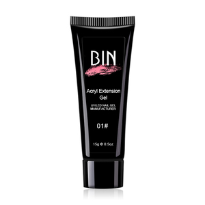 BIN Poligel Acrygel Venta al por mayor Suministros para <span class=keywords><strong>uñas</strong></span> Etiqueta privada Brillo Colores UV Extensión de <span class=keywords><strong>uñas</strong></span> Acrílico Poly Gel <span class=keywords><strong>rosa</strong></span> claro nude - Product Image 6
