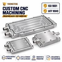 Service d'usinage CNC, plaques de refroidissement liquide pour batteries de véhicules électriques en aluminium anodisé sur mesure pour la gestion thermique des véhicules électriques
