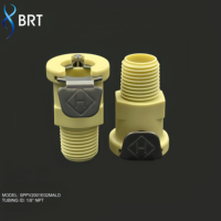 Raccord rapide fileté BRT 1/8, connecteur PMC1604, raccord de tuyau en plastique basse pression, raccord de tuyau à barbillon 1/4" femelle/mâle
