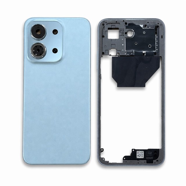Redmi 15C 4G Middle Frame Battery Back Cover Housing Rear Door Replacement with Camera Lens OEM Phone Repair Parts for Redmi