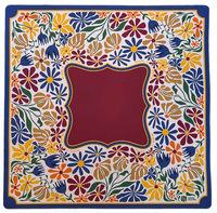 Tapis de Mahjong Gaylord Tropical Monstera Pattern de 33 pouces, antidérapant, silencieux, pour jeux de table