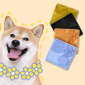 Silikon-Leckmatte für Hunde mit Saugnäpfen, Schlingmatte zur Reduzierung von Langeweile und Angst, für Erdnussbutter und Joghurt - Product Image 5