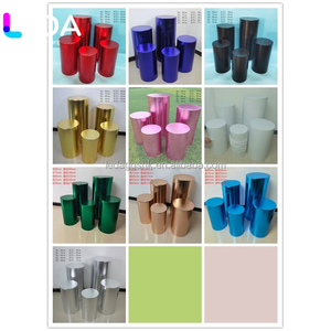 Housse de socle en tissu métallique doré LED, faite à la main, amovible, pour support à gâteau, idéale pour les fêtes et mariages, pour socle cylindrique - Product Image 2