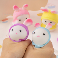 Lapin à habiller, jouet à pincer amusant, rebond lent, anti-stress, ballon de relaxation, jouets pour enfants, vente en gros