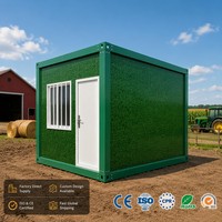 Maison mobile préfabriquée intégrée en conteneur, toilettes amovibles, origine Chine, conception 3D pour bureaux de chantier