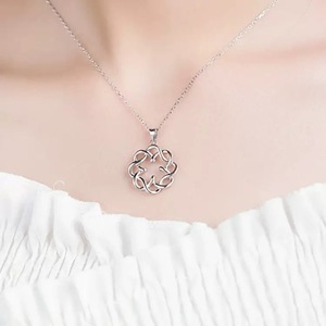 <span class=keywords><strong>Collana</strong></span> Vintage in Argento Sterling 925 con <span class=keywords><strong>Nodo</strong></span> Celtico Infinito dell'<span class=keywords><strong>Amore</strong></span> Eterno - Product Image 5