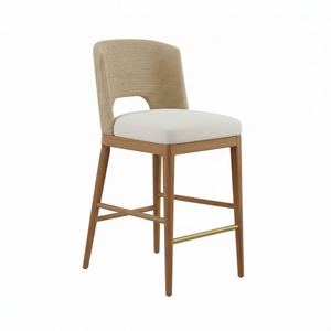 Sillas Altas de Madera para Barra de <span class=keywords><strong>Cocina</strong></span>, de <span class=keywords><strong>Mimbre</strong></span> y Ratán, Diseño Moderno, Uso Comercial, Interior/Exterior, Duraderas, Venta al Por Mayor - Product Image 4