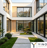 Fenêtres en aluminium sur mesure, verre trempé, résistantes aux ouragans, fenêtres à battants inclinables, certification NFRC AS2047, fenêtres à battants en aluminium