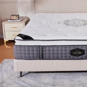 <span class=keywords><strong>Materasso</strong></span> Ibrido Memory Foam e Molle a Spirale 200x200 <span class=keywords><strong>Matrimoniale</strong></span> King Size Comodo con Pillow Top per Hotel - Product Image 1