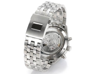 Mới Sang Trọng Thượng Hải Thí Điểm Cơ Khí Chronograph Thép Không Gỉ Chống Nước 10 Bar Người Đàn Ông Của Kinh Doanh Đồng Hồ Con Trỏ Sáng - Product Image 6