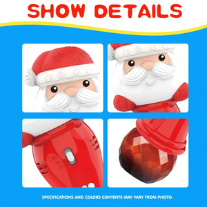 Machine à bulles électrique pour baguette magique de vacances avec lumière et musique Jouets à bulles du Père Noël pour Noël - Product Image 4