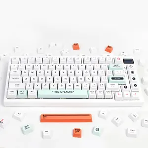 Wholesale custom mechanical keyboard artisan keycap anime pbt doubleshot keycaps backlit dye sublimation keycap