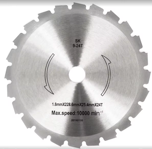 Cuchilla Circular de Acero SK de 24 Dientes <span class=keywords><strong>BCI</strong></span> MFT de 9 Pulgadas (228.6*25.4*1.8mm) para Desbrozadora, para Cortar Césped y Arbustos, Repuestos para Recortadoras de Césped - Product Image 2