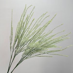 Césped Artificial Meng Jie de 30cm-100cm, Base Verde con Detalles Blancos, Decoración para el Hogar, Planta Ornamental - Product Image 4