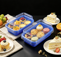 Boîte de boulangerie rectangulaire transparente en PET de qualité alimentaire, jetable, personnalisable, pour fruits, tartes et fromages – Vente en gros