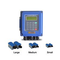 Digital Ultrasonic Inline Oil & Water Flow Meter with LCD Display 1% Accuracy Wall-Mounted OEM Support