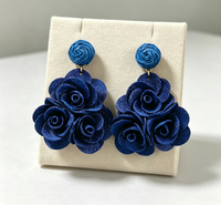Anting Gantung Bunga Mawar Vintage Bohemian, Anting Panjang untuk Pernikahan, Hadiah Pengiring Pengantin