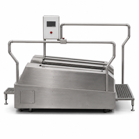 Lave-chaussures automatique professionnel Topwing avec barrières de sécurité intégrées, système d'alarme de niveau chimique, puissance 900W, garantie 1 an