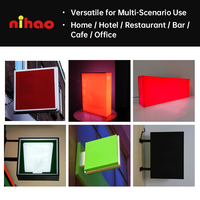 NIHAO Boîte à lumière LED extérieure certifiée CE, cadre en aluminium durable pour signalisation commerciale 24h/24 et 7j/7 et publicité de rue