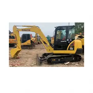 Orijinal japonya komatsu pc56 kullanılan ekskavatörler 5ton kaliteli rc ekskavatör pc56-7 mini ekskavatör için ucuz fiyat satış