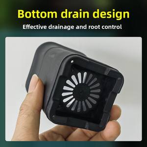 <span class=keywords><strong>Pot</strong></span> carré en plastique pour bonsaï, style japonais, taille haute, épaissi, respirant, pour semis de succulentes, conteneur de pépinière en gros - Product Image 4