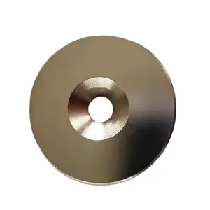 圆盘水槽锁孔钕铁硼永磁圆形闪亮表面精致强能强力钕磁环