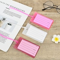 Etiquetas de Identificación de Viaje de PVC Flexible Multicolor para Bolsas y Equipaje, Juego de Etiquetas de Equipaje con Logotipo Personalizado