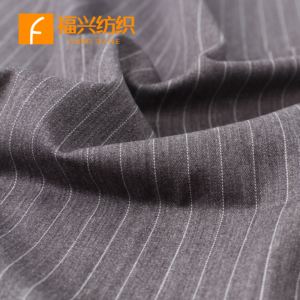 Vải sọc pha polyester rayon spandex bán buôn nhà máy, chống nhăn, dùng may quần đồng phục nữ - Product Image 5