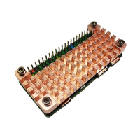 Raspberry Pi Zero casing tembaga murni Raspberry Pi ZERO W/2W casing pelindung Heatsink tembaga penuh
