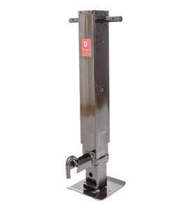 Nouveau vérin <span class=keywords><strong>carré</strong></span> de remorque robuste en acier thermolaqué de haute qualité 12000 lbs avec retour par ressort, pied de support, poignée à <span class=keywords><strong>manivelle</strong></span> et goupille de traction avant - Product Image 2