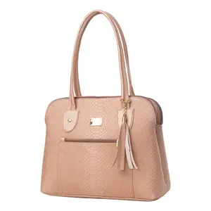 Sac à main en cuir rose doré pour femme Fana Idalia, avec chaîne, motif Saffiano, pour usage quotidien - Product Image 3