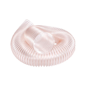 ท่อดูดสูญญากาศทำจากลวดเหล็ก PU ท่ออ่อนแบบลูกฟูกมีความยืดหยุ่น - Product Image 2