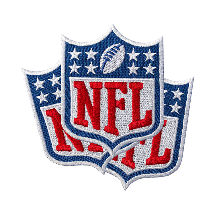 แผ่นเหล็กปักลายบน NFL