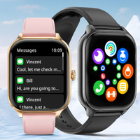 Reloj Inteligente GPS Android 4G 5G WiFi con Tarjeta SIM, Cámara, Pantalla Cuadrada IPS, Contesta Llamadas, Reloj Conectado, Relojes Inteligentes, Teléfono Reloj
