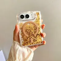 Casing Ponsel Magnetik Berkilau untuk DUO Fold 18, Penutup Pelindung Lipat Plastik Transparan