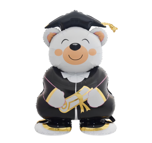 Globos de Animales con Temática de Graduación, Globos de Papel de Aluminio, Osito, Búho, Libro, Decoraciones <span class=keywords><strong>para</strong></span> Fiesta de Graduación - Product Image 3