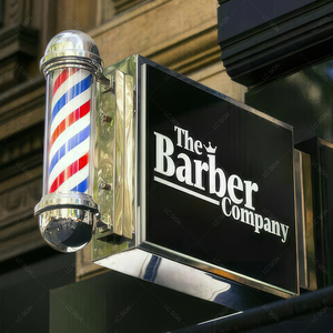 Caja de Luz para Barbería Letrero Luminoso LED Exhibidor Publicitario para Uso en Exteriores e Interiores - Product Image 1