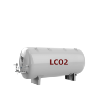 Réservoir de stockage d'oxygène liquide cryogénique sous pression ZNZH 10m3, réservoir de stockage de CO2 liquide horizontal multifonction