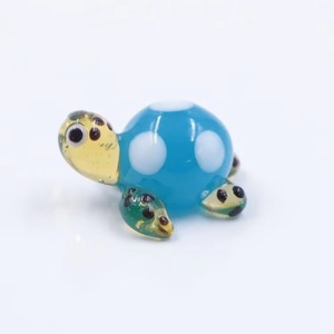 פסלוני צב מזכוכית מוראנו בעיצוב מעורב, עבודת יד, מיניאטורות של חיות, קישוט זכוכית - Product Image 4