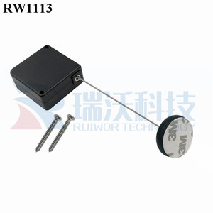 RUIWOR RW1113 Quảng Trường Bán Lẻ Hiển Thị Cáp An Ninh Tether Cộng Với Dia 30 Mét Tròn Dính ABS Tấm Dày - Product Image 5