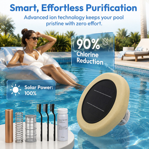 Ionizador Solar para Piscinas de Alta Eficiencia Sin Químicos, Purificador de Agua, Limpiador con Garantía de 5 Años, Marazual MY-1003, Venta al por Mayor, para Exteriores - Product Image 1
