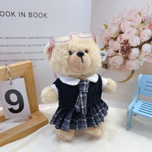 Tùy chỉnh đồ chơi sang trọng 14-17 cm gấu bông phim hoạt hình đồ chơi sáng tạo quần áo bán buôn logo có thể in - Product Image 4