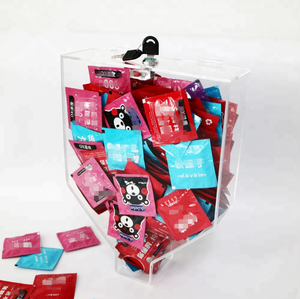 Boîte à <span class=keywords><strong>préservatifs</strong></span> en plexiglas verrouillable personnalisée PMMA murale <span class=keywords><strong>Distributeur</strong></span> <span class=keywords><strong>de</strong></span> <span class=keywords><strong>préservatifs</strong></span> en acrylique transparent - Product Image 4