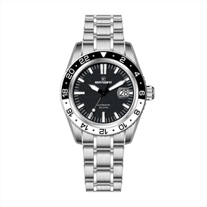 Made Your Japanese Movement 8215 Italian Genuine Leather Strap Waterproof Luminous Silver Blue Dial Automatic Watch <b>Date</b> Watch - Product Image 6