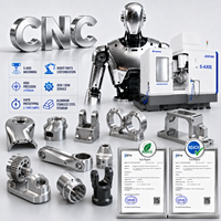 Kit de pièces usinées CNC 5 axes avec électroérosion à fil et brochage pour bras de robot industriel et châssis de voiture - Composants en aluminium/acier