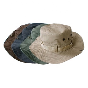 Sombrero de cubo para exteriores, protección UV, logotipo personalizado, cadena plegable de ala ancha para viajes deportivos para pescador sol - Product Image 3