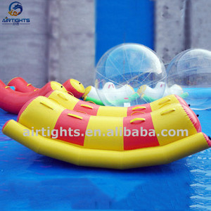 Jeu d'eau flottant d'été gonflable océan double teetertotter, double <span class=keywords><strong>bascule</strong></span> - Product Image 2
