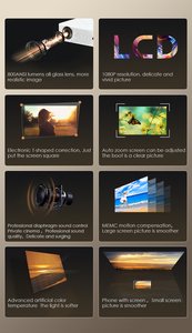 Raytech เครื่องฉายมินิแอลอีดี LCD ขนาด8G สำหรับ3D-Ready ใน Y2Pro ใช้กับแอนดรอยด์9 K Full HD 1080P แบบพกพาได้สำหรับการศึกษาการเล่นเกมรองรับ <span class=keywords><strong>WiFi</strong></span> - Product Image 5