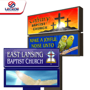 Lecede ngoài trời <span class=keywords><strong>LED</strong></span> màn hình hiển thị không thấm nước độ sáng cao biển quảng cáo cho kỹ thuật số ngoài trời giải pháp quảng cáo - Product Image 2