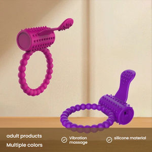 <span class=keywords><strong>Anneau</strong></span> <span class=keywords><strong>vibrant</strong></span> pour homme, essence de verrouillage, double <span class=keywords><strong>point</strong></span> pour stimuler les produits pour adultes, jouets sexuels, rechargeable par USB, étanche, vibrateurs pour couples - Product Image 1